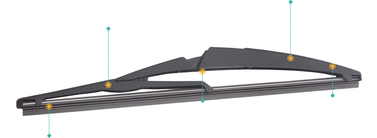 Rear Wiper Blade for Renault Captur 2017-2023 (J87 Facelift) 