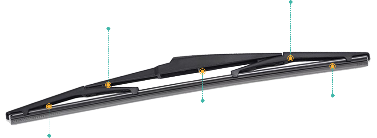 Rear Wiper Blade for Lexus LX450d 2017-2023 (200 Series) 