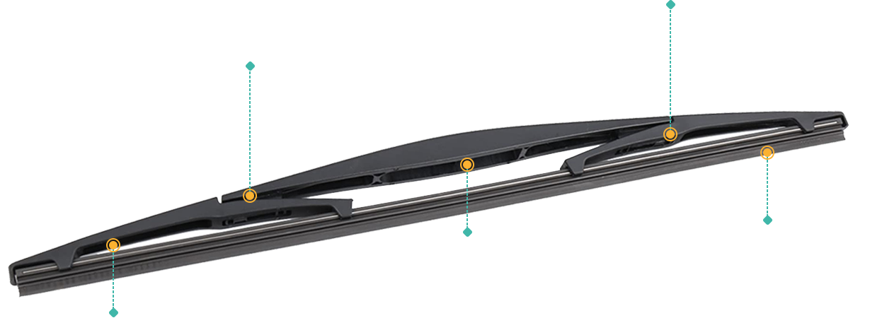 Rear Wiper Blade for Peugeot Expert 2008-2012 (G9) 2 Rear Doors 