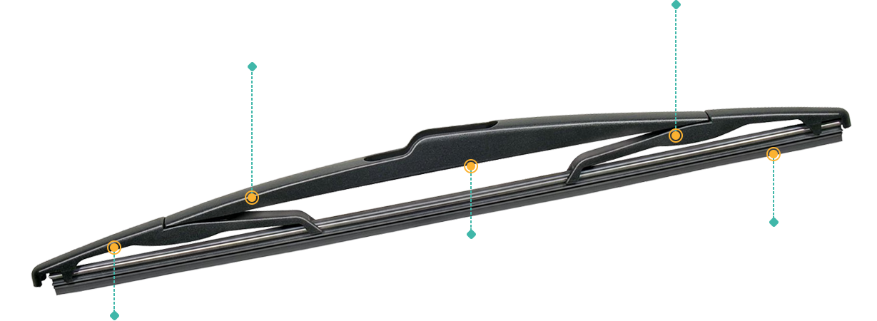 Rear Wiper Blade for Volvo XC60 2011-2017 (Mark 1 Facelift) 