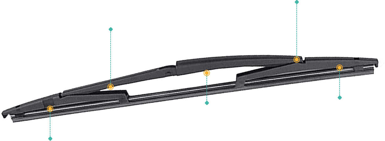 Rear Wiper Blade for Toyota Echo 1999-2005 Hatch 