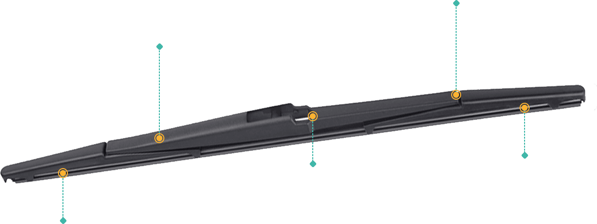 Rear Wiper Blade for Renault Koleos 2008-2016 (H45) 