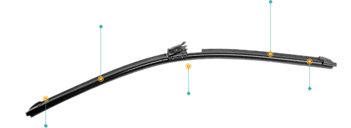 Front Wiper Blade for Volvo XC60 2018-2023 (Mk II) Spray and Heat 